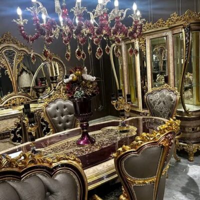 Luxury heavy design dinning room set