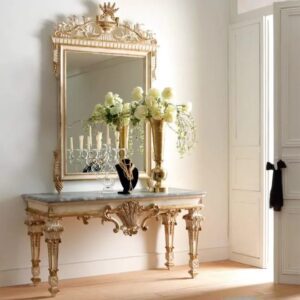 Statement Classic Italian Designer Large Wall Mirror Console