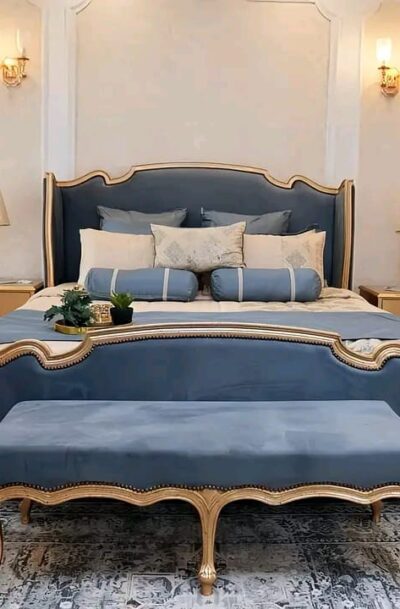 TuyaAmerican luxury modern bedroom main bedroom wedding bed furniture American soft luxury large bed