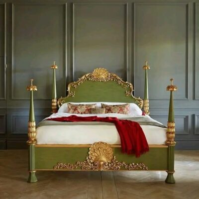 French Bed Hand Carved Design
