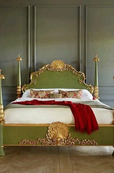 French Bed Hand Carved Design