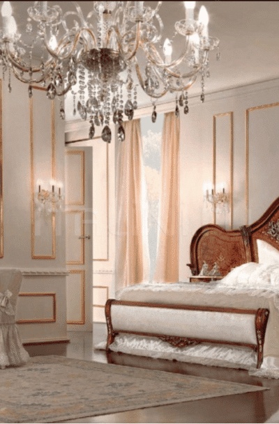 Classic Eye-Catching Hand Crafted Teak Wooden Bed