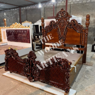 Royal Bed With Side Table