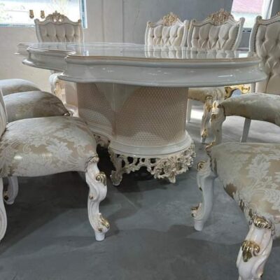 LUXURY DINNIG TABLE WITH ROYAL DESIGNER CHAIR