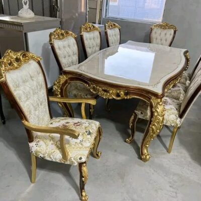 Dual shape Royal Dining Table Set