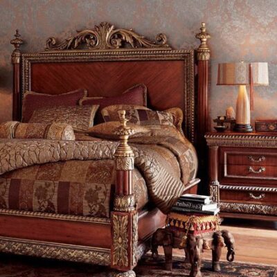 Royal Bed With Side Table