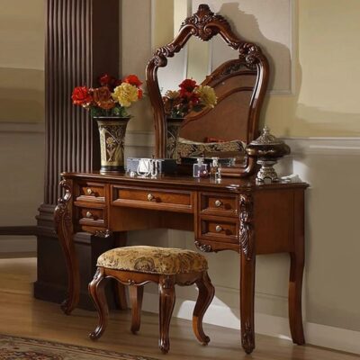 European mirror table antique bedroom dresser French furniture French dressing table