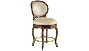 Royal Bar Chair Classic Upholstered Counter Height Stool
