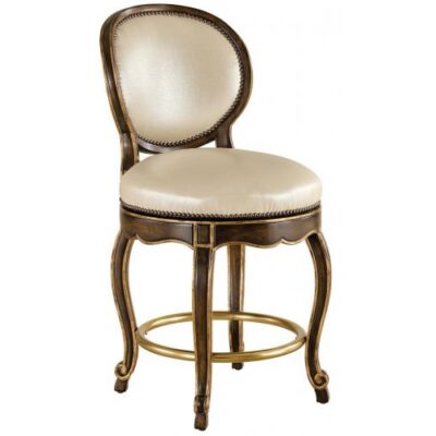Royal Bar Chair Classic Upholstered Counter Height Stool