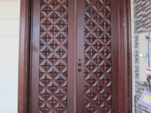 Membrane 3D Teak Wood Door