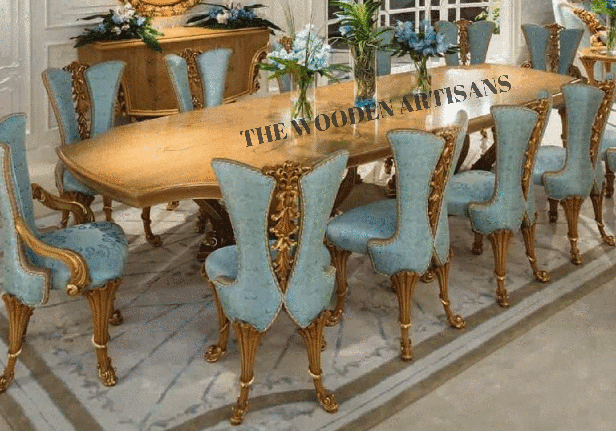 Italian luxury dining table for elegant interiors