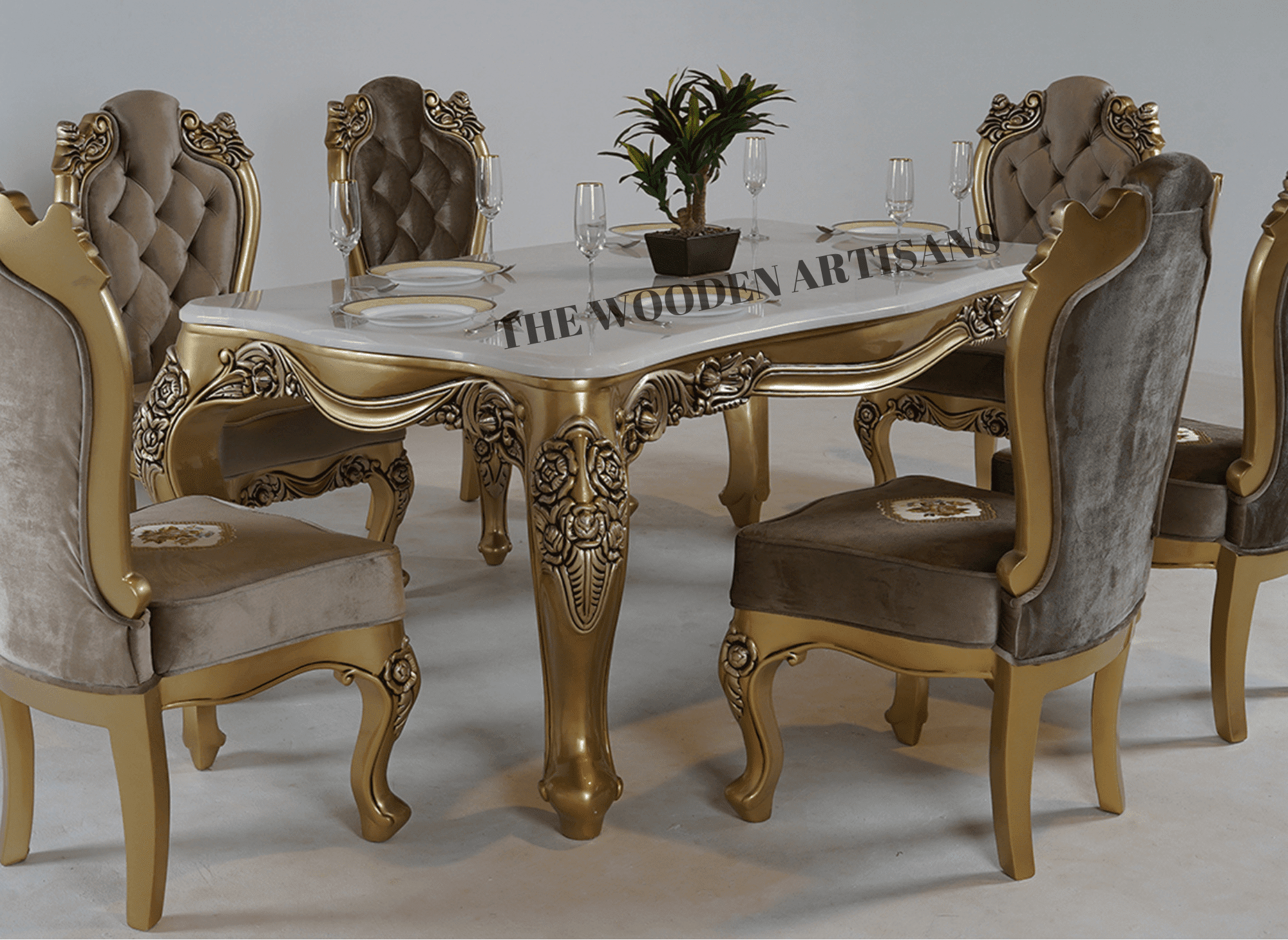 Luxurious Style Modern Dining Table & Chairs