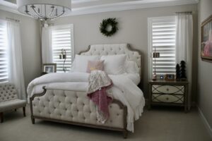 Luxury Upholstered Tufted Bed – Modern Classic Style by The Wooden Artisans