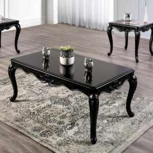 black center table