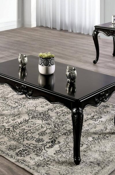 black center table